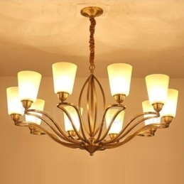 Ενσωματωμένος μεταλλικός πολυέλαιος 10 Light Rustic Lodge
