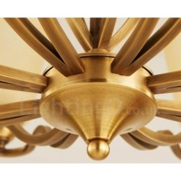 Ενσωματωμένος μεταλλικός πολυέλαιος 10 Light Rustic Lodge