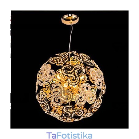 Απλό μοντέρνο κρεμαστό φως πολυελαίου Crystal Ball Globe Απλό μοντέρνο κρεμαστό φως πολυελαίου Crystal Ball Globe