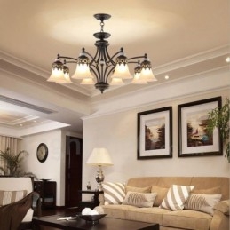 8 Light Traditional Classic Ενσωματωμένος Μεταλλικός Πολυέλαιος