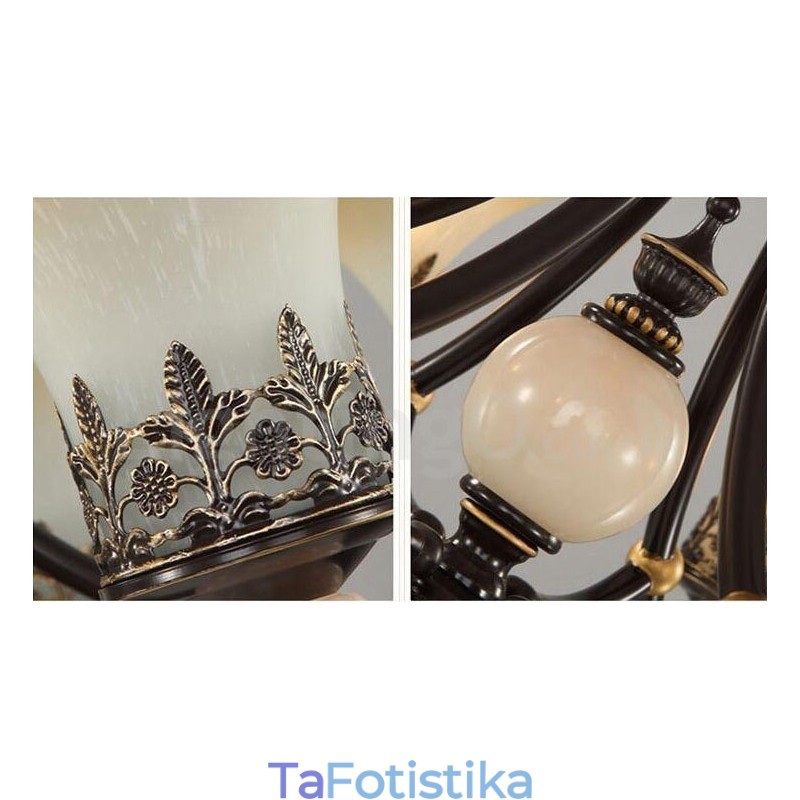 8 Light Traditional Classic Ενσωματωμένος Μεταλλικός Πολυέλαιος
