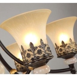 8 Light Traditional Classic Ενσωματωμένος Μεταλλικός Πολυέλαιος