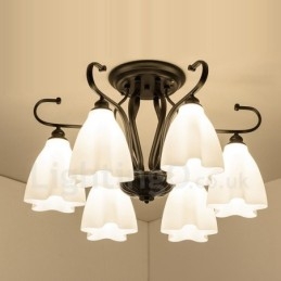Ενσωματωμένος πολυέλαιος 6 Light Rustic Lodge