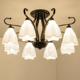 Ενσωματωμένος πολυέλαιος 8 Light Rustic Lodge
