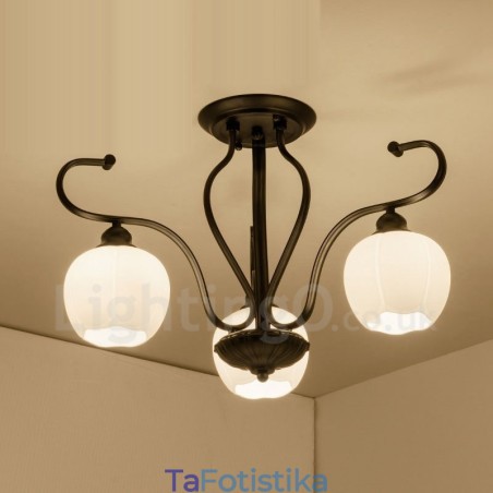 Ενσωματωμένος πολυέλαιος 3 Light Rustic Lodge