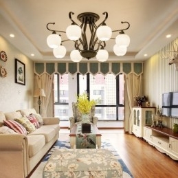 Ενσωματωμένος πολυέλαιος 8 Light Rustic Lodge