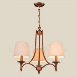 Ενσωματωμένος μεταλλικός πολυέλαιος 3 Light Rustic Lodge