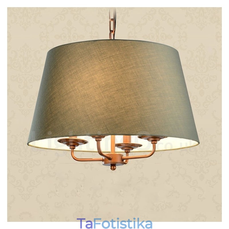 Ενσωματωμένος μεταλλικός πολυέλαιος 4 Light Rustic Lodge