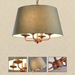 Ενσωματωμένος μεταλλικός πολυέλαιος 4 Light Rustic Lodge