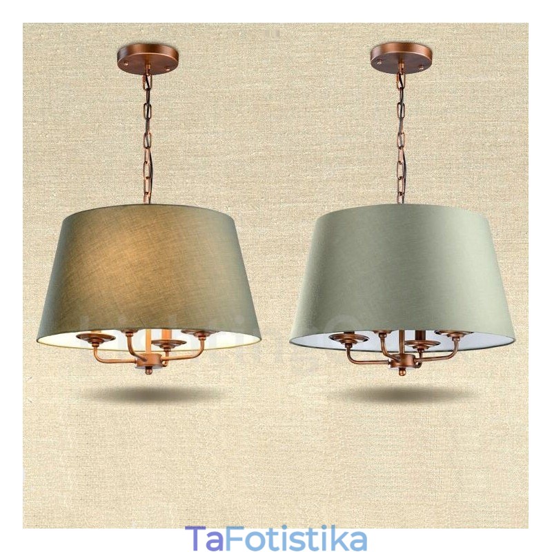 Ενσωματωμένος μεταλλικός πολυέλαιος 4 Light Rustic Lodge
