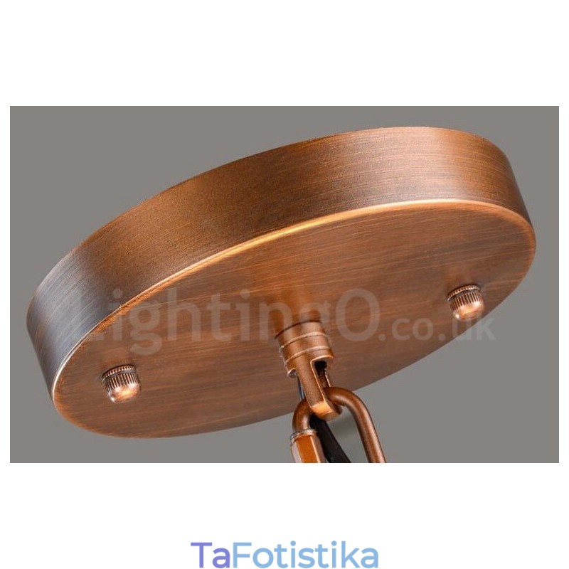 Ενσωματωμένος μεταλλικός πολυέλαιος 4 Light Rustic Lodge