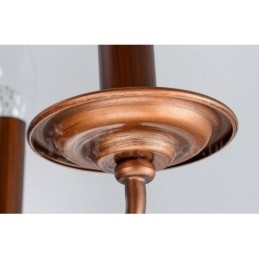 Ενσωματωμένος μεταλλικός πολυέλαιος 4 Light Rustic Lodge