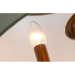 Ενσωματωμένος μεταλλικός πολυέλαιος 4 Light Rustic Lodge