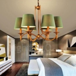 Ενσωματωμένος μεταλλικός πολυέλαιος 6 Light Rustic Lodge