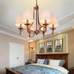 Ενσωματωμένος μεταλλικός πολυέλαιος 6 Light Rustic Lodge