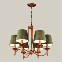 Ενσωματωμένος μεταλλικός πολυέλαιος 6 Light Rustic Lodge