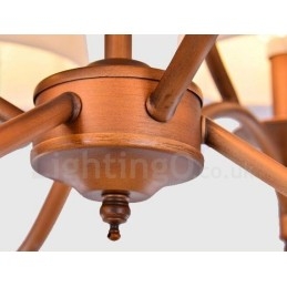 Ενσωματωμένος μεταλλικός πολυέλαιος 6 Light Rustic Lodge