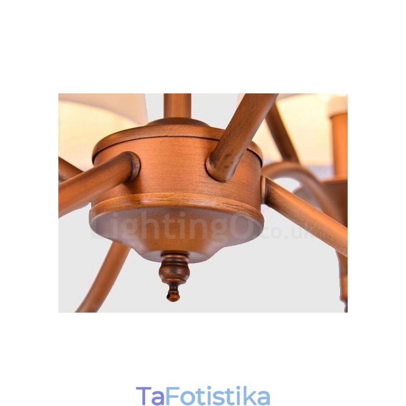 Ενσωματωμένος μεταλλικός πολυέλαιος 6 Light Rustic Lodge