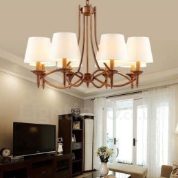 Ενσωματωμένος μεταλλικός πολυέλαιος 8 Light Rustic Lodge