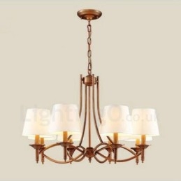 Ενσωματωμένος μεταλλικός πολυέλαιος 8 Light Rustic Lodge