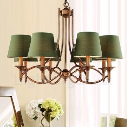 Ενσωματωμένος μεταλλικός πολυέλαιος 8 Light Rustic Lodge
