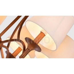 Ενσωματωμένος μεταλλικός πολυέλαιος 8 Light Rustic Lodge