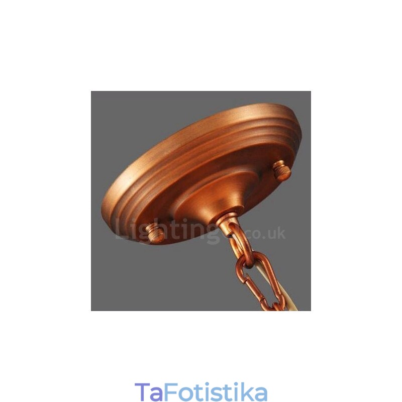 Ενσωματωμένος μεταλλικός πολυέλαιος 8 Light Rustic Lodge