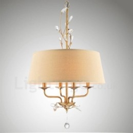 Ενσωματωμένος μεταλλικός πολυέλαιος 4 Light Rustic Lodge