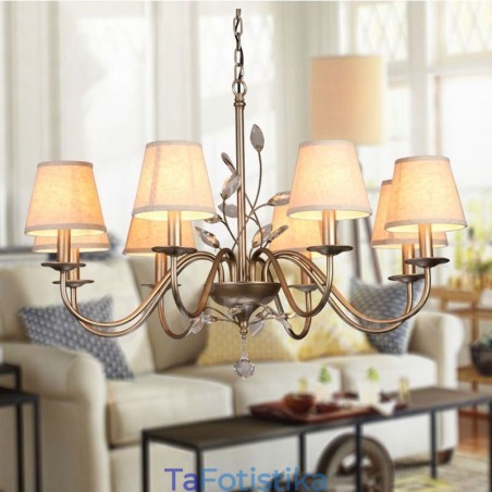 Ενσωματωμένος μεταλλικός πολυέλαιος 8 Light Rustic Lodge Ενσωματωμένος μεταλλικός πολυέλαιος 8 Light Rustic Lodge