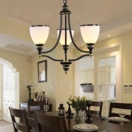 Ενσωματωμένος μεταλλικός πολυέλαιος 3 Light Rustic Lodge