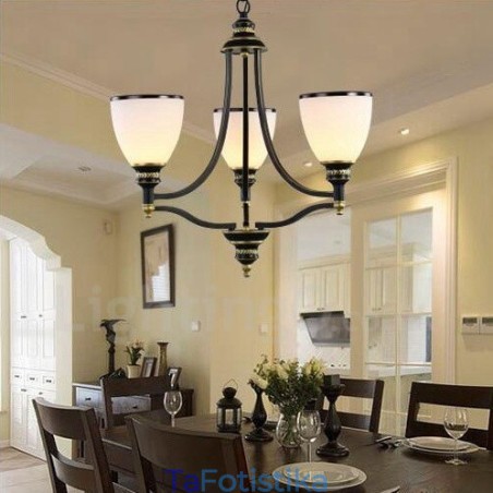 Ενσωματωμένος μεταλλικός πολυέλαιος 3 Light Rustic Lodge Ενσωματωμένος μεταλλικός πολυέλαιος 3 Light Rustic Lodge