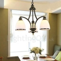 Ενσωματωμένος μεταλλικός πολυέλαιος 3 Light Rustic Lodge
