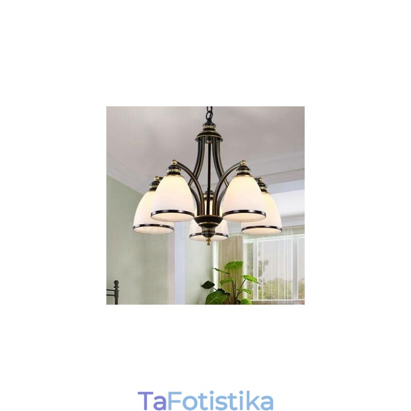 Ενσωματωμένος μεταλλικός πολυέλαιος 5 Light Rustic Lodge