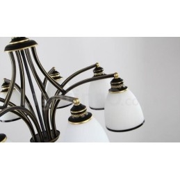 Ενσωματωμένος μεταλλικός πολυέλαιος 8 Light Rustic Lodge