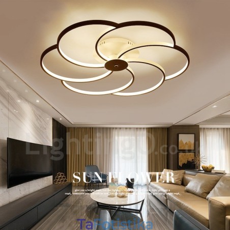 6 Light Modern Contemporary Ενσωματωμένος Μεταλλικός Πολυέλαιος 6 Light Modern Contemporary Ενσωματωμένος Μεταλλικός Πολυέλαιος