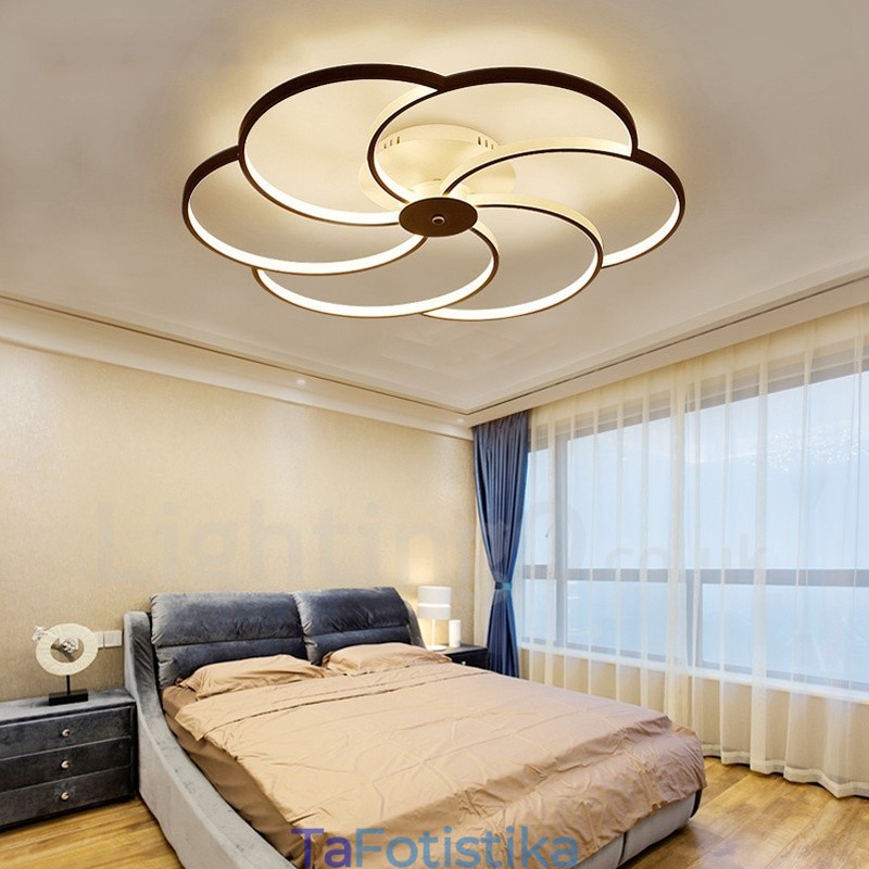6 Light Modern Contemporary Ενσωματωμένος Μεταλλικός Πολυέλαιος