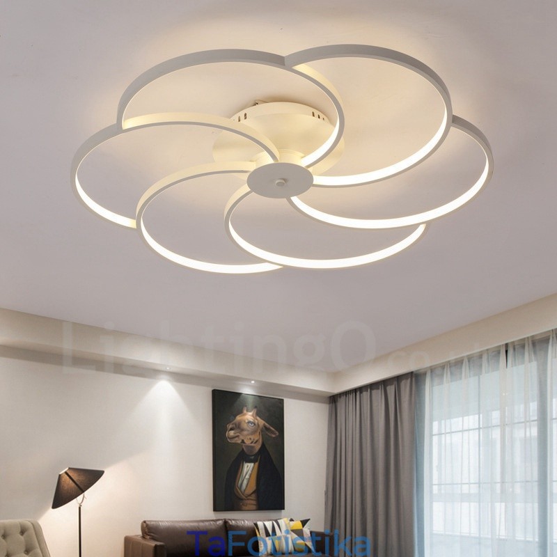 6 Light Modern Contemporary Ενσωματωμένος Μεταλλικός Πολυέλαιος