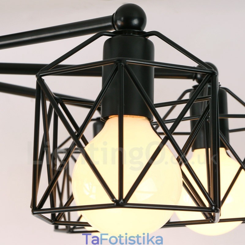 Ενσωματωμένος πολυέλαιος 3 Light Rustic Lodge