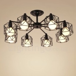 Ενσωματωμένος πολυέλαιος 8 Light Rustic Lodge