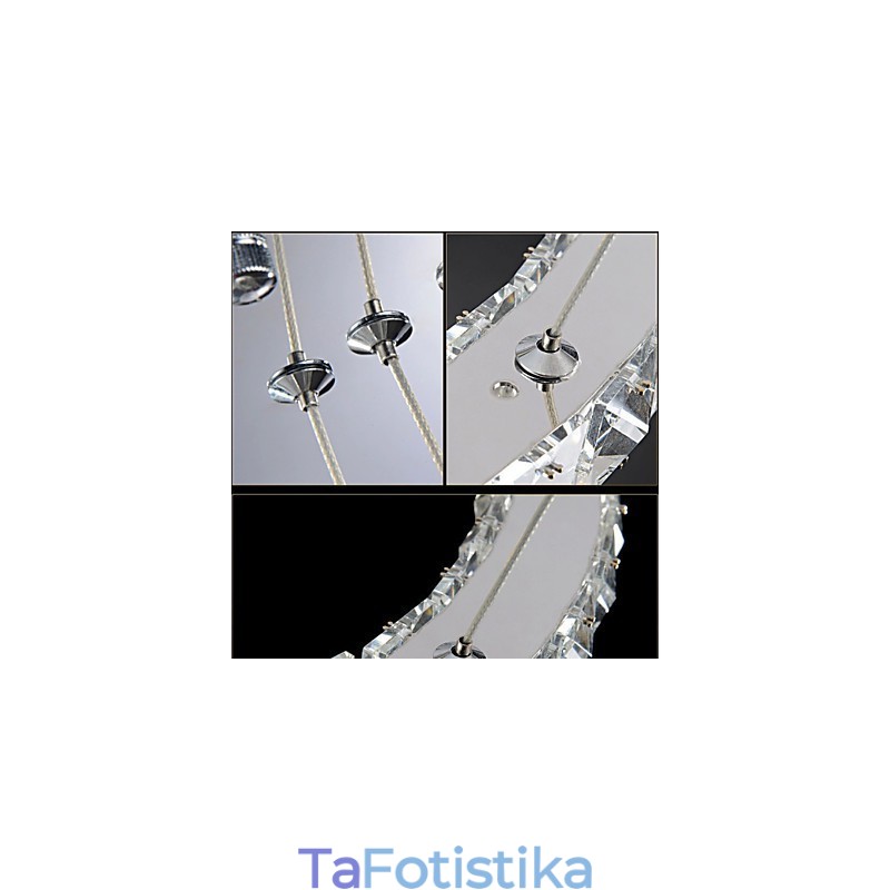 Κρυστάλλινο Κρεμαστό Φωτιστικό Μοντέρνο Φωτιστικό Τρία Δαχτυλίδια D204060 K9 Φωτιστικά Μεγάλου Κρυστάλλου Οροφής