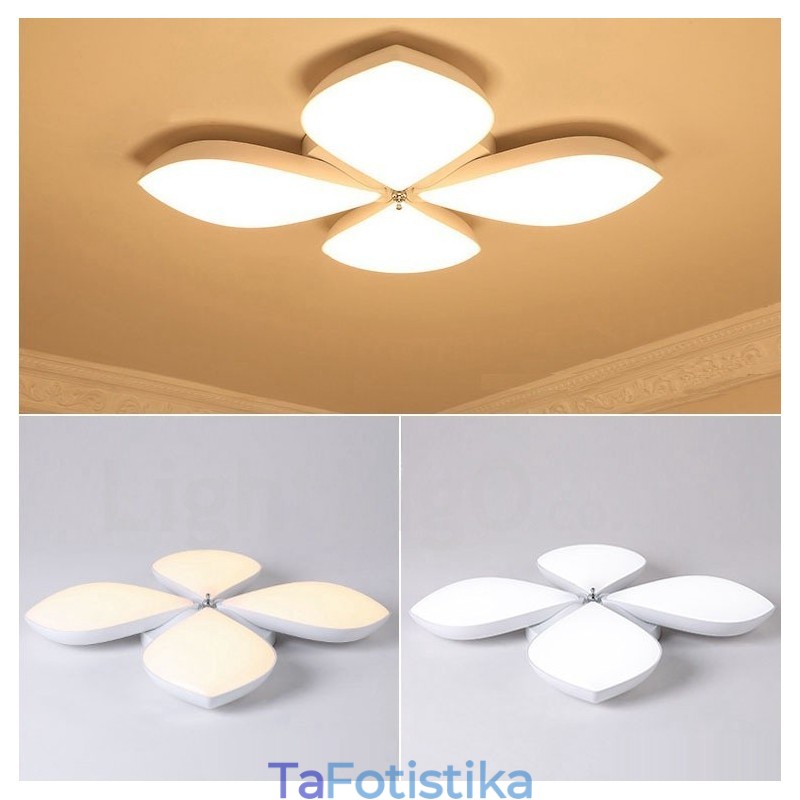 4 Light Modern Contemporary Integrated Metal Flush Mount Light