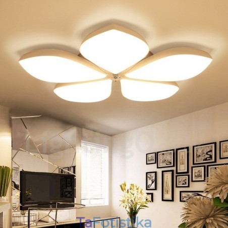 5 Light Modern Contemporary Integrated Metal Flush Mount Light