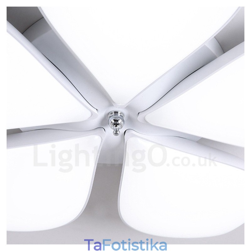 5 Light Modern Contemporary Integrated Metal Flush Mount Light