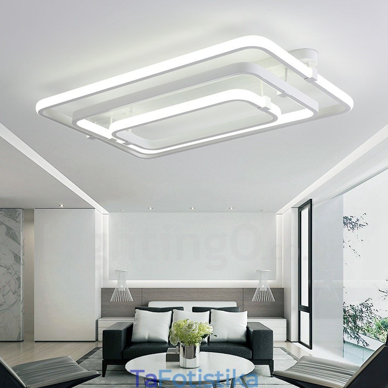 3 Rings Modern Contemporary Integrated Flush Mount Light