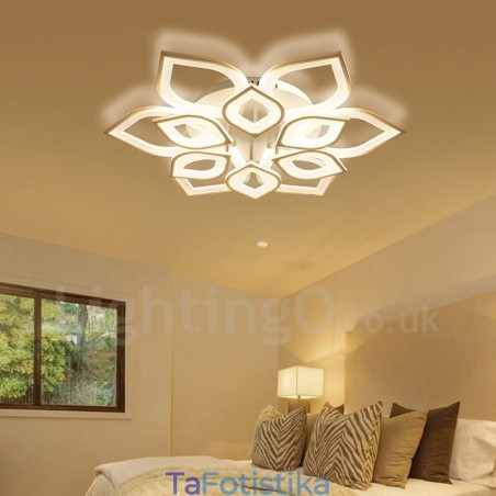 12 Light Modern Contemporary Integrated Flush Mount Light