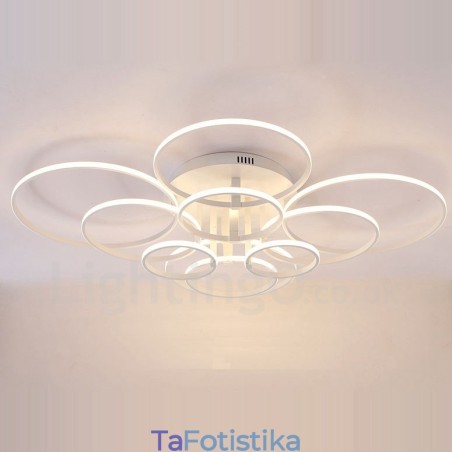 10 Light Modern Contemporary Integrated Metal Flush Mount Light 10 Light Modern Contemporary Integrated Metal Flush Mount Light