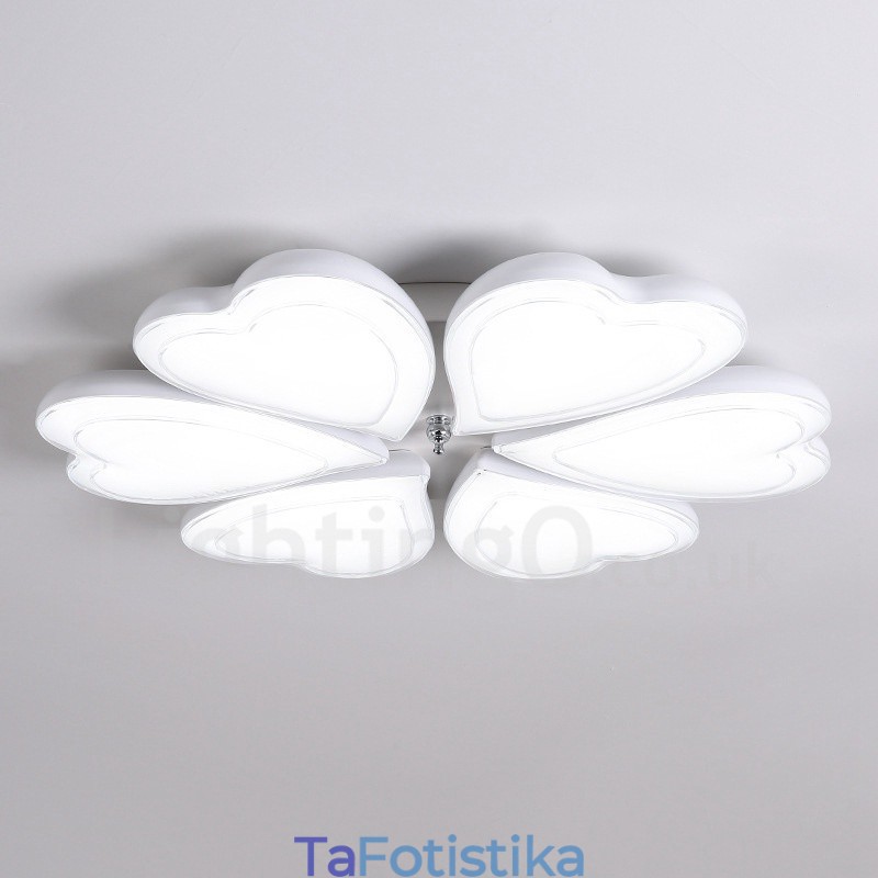 6 Light Modern Contemporary Integrated Metal Flush Mount Light