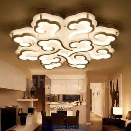 12 Light Modern Contemporary Integrated Flush Mount Light 12 Light Modern Contemporary Integrated Flush Mount Light