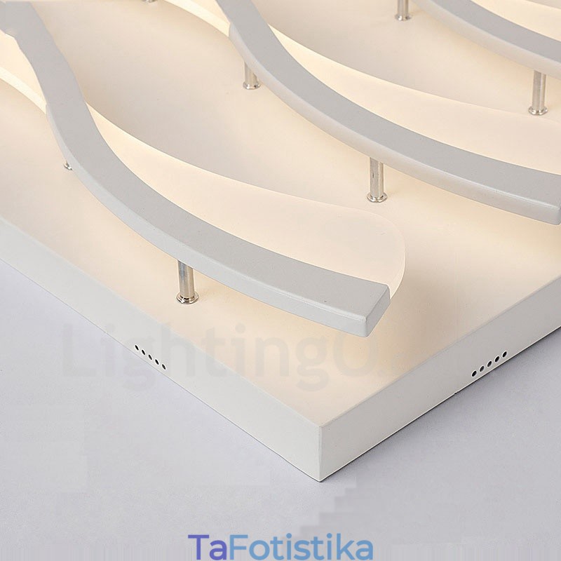 6 Light Modern Contemporary Integrated Flush Mount Light