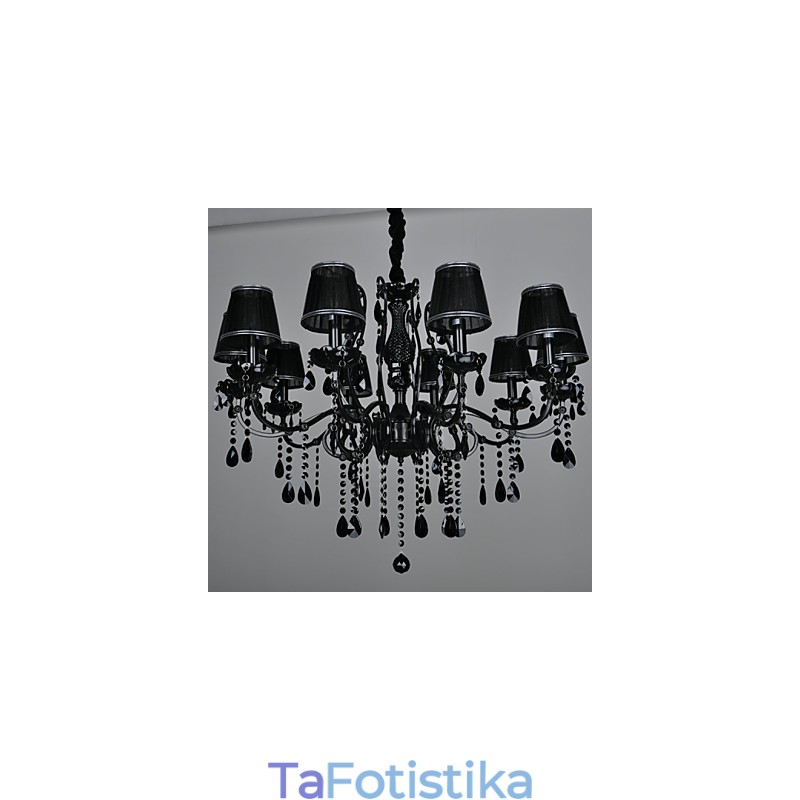 Chandelier Crystal Modern Contemporary Crystal 10 Light Metal